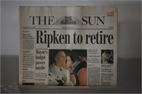 Baltimore Sun "Ripken to Retire"