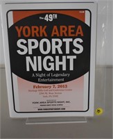 Autographed Feb 2012 York SPorts Night Program