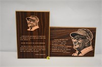 2 Wooden Plaques Vince Lombardi Famous Quotes