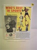 8 1/2x11 Photo Who's Best in Sports 1961