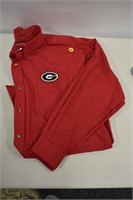 Lg Georgia Bulldogs New Long Sleeve Casual Shirt
