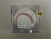 Autographed Baseball Ryan Moutcastle