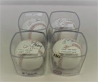 4 Autographed Baseballs Chris Heisey