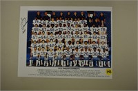 Autographed Team Photo 1975 Dallas Cowboys Team