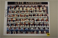Autographed Team Photo 1978 Dallas Cowboys
