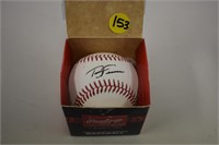 Autographed Baseball Terry Francona