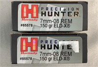(2x) 20 Rnds 7mm-08 Hornady Precision Hunter