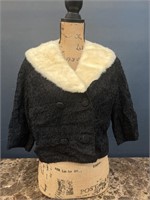 1940's Duvalls Jacket W/ Fur Collar Small