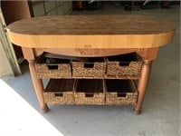 John Boos Butcher Block Gathering Cherry Table