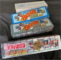 4 Boxes Donruss Baseball Cards (1988, ‘89,’90, 91)