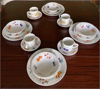 4 Place Setting Dulcie China Dinnerware Complete