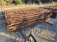 25pc 5'x10' Metal Fence Panels