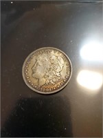 1904 o Morgan silver dollar