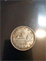 1955 Canada silver dollar