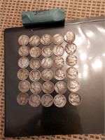 3dollar roll of mercury dimes teens 20s 30s