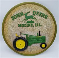 John Deere Moline Illinois Tractor Wall Plaque.
