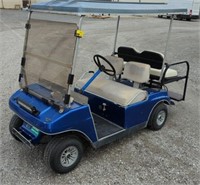 (AR) Blue Club Car Four Seater Golf Cart