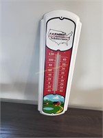 Farming the Backbone of America Tin Thermometer