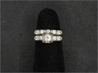 Gold and Diamonds Ring Set