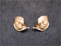 Trifari Leaf Earrings