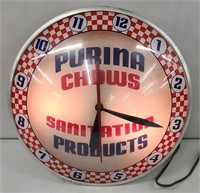 Vintage Purina Chows Sanitation Products Clock