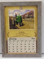 John Deere 1945 Calendar, Sturegeon, WI