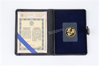 1978 $100 Together Into Future, 22kt  Gold Coin