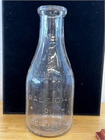 Vintage Milk Bottle 5 cents Deposit Raleigh
