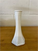 Vintage E. O. Brody Co Milk Glass Hobnail Vase