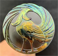 Top O" the Morning Carnival Glass Hatpin