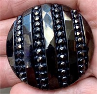 Black Bars and Beads Hatpin