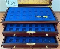 403 - BEAUTIFUL COIN STORAGE BOX 9X17" (N22)