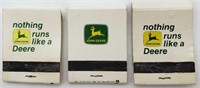 (3) Vintage John Deere Advertising Matchbooks