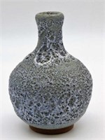 Harding Black Volcanic Glazed Stoneware Vase.