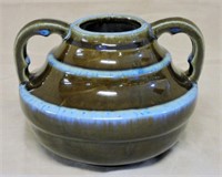 Fulper Blue over Brown Glazed Vase.