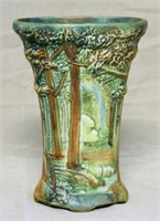 Weller Forest Corseted Vase.