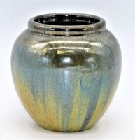 Fulper Mirror Glaze Flambe Vase.