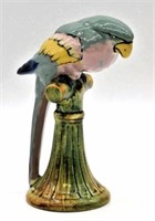 Large Weller Pottery Brighton Perched Parrot.