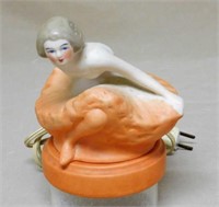 Fulper Figural Perfume Lamp.