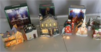 lot lighted Christmas village houses w Post Office