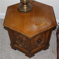 octagonal maple end table