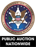 U.S. Marshals (nationwide) online auction ending 10/18/2022