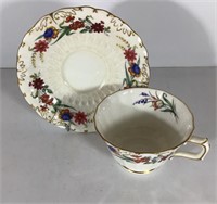 ROYAL CROWN DERBY CHATSWORTH TEACUP & SAUCER
