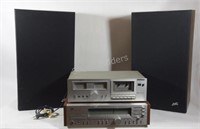 JVC L-A55 Turn Table, Receiver, Cassette Deck