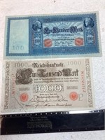 1910 GERMAN MARK NOTES