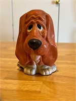 Signed pottery pup