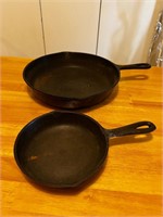 8 & 3 Inch cast iron skillets