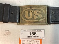 US M1874 EM BELT AND BUCKLE