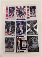 Basketball lot of 9 cards - Durant, Doncic, Bane