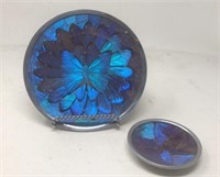 Butterfly Plates 6.5” and Matching Trinket Dish